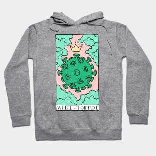 Wheel of Covid Fortune Tarot Card Hoodie